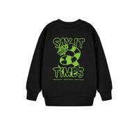 Beetlejuice Unisex Kids Black Say It Three Times Sweatshirt - 5-6 Years