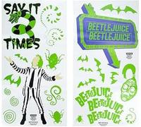 Beetlejuice Wall Decals - Officially Licensed Merchandise, 50 Stickers inc 20 Glow in the Dark Stickers, Retro Spooky Home Decor for Horror Fans, Gothic Bedroom Decor | Paladone