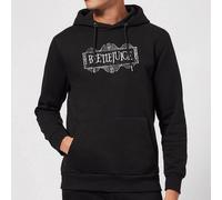 Beetlejuice White Logo Hoodie - Black - L - Black