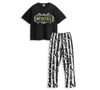 Beetlejuice Women's Adult Short Sleeve Long Leg Pyjama Set (Multicoloured) | Size: Small Beetlejuice Multicolor S