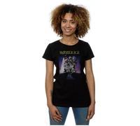 Beetlejuice Women's Distressed Poster Cotton T-Shirt in Black | Size: Large Beetlejuice Black L