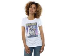 Beetlejuice Women's Distressed Poster Cotton T-Shirt in White | Size: Large Beetlejuice White L