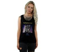BEETLEJUICE Women's Distressed Poster Vest X-Large Black