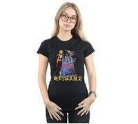 Beetlejuice Women's Here Lies Cotton T-Shirt in Black | Size: Medium Beetlejuice Black M