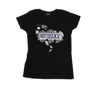 Beetlejuice Womens/Ladies Sandworm Logo T-Shirt, Black, L