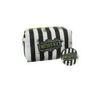Beetlejuice Womens Multicoloured Stripey Logo Makeup Bag (One Size)