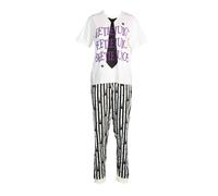 Beetlejuice Women's Pyjama Set in White | Size: 16-18 Beetlejuice White 16-18