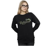 Beetlejuice Women's Sandworm Alt Logo Sweatshirt in Black | Size: Small Beetlejuice Black S