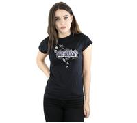 Beetlejuice Women's Sandworm Logo Cotton T-Shirt in Black | Size: 2XL Beetlejuice Black 2XL