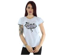 Beetlejuice Women's Sandworm Logo Cotton T-Shirt in Grey | Size: 2XL Beetlejuice Grey 2XL