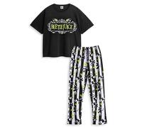 Beetlejuice Women's Short Sleeve Long Leg Pyjama Set | Multicoloured | Size: XS Beetlejuice Multicolor XS