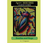 Beetles and Bugs Color by number book - Premium paper