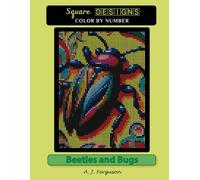 Beetles and Bugs Color by number book - Standard paper