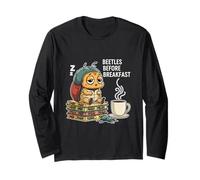 Beetles Before Breakfast Funny Coffee Entomologist Long Sleeve T-Shirt
