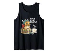 Beetles Before Breakfast Funny Coffee Entomologist Tank Top