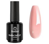 Beetles Builder Gel, 15ml 5 in 1 Building Strengthener Sheer Pink Cover Jelly Hard Gel, Easy Nail Extension Home DIY Manicure Gift for Women Girls