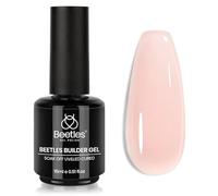 Beetles Builder Gel, 15ml 5 in 1 Transparent Nude Colour Building and Strengthener Jelly Hard Gel Easy Nail Extension Home Manicure Gift for Her