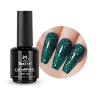 beetles Christmas Gel Polish 15mL Sparkle Green Dark Green Mistletoe Glitters Green Manicure Diy Art Gel Soak Off UV LED Salon Gift for Her