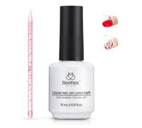 beetles Gel Polish Liquid Latex for Nails: 15ML Simple Peel off Cuticle Guard for Nail Polish Art Liquid Latex Barrier Protector Manicure Cuticle Protectors with Stick Gifts for Women