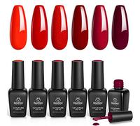 Beetles Red Gel Polish - 6 Pcs Bloody Mary Colour Set