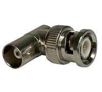 Beetronic 2 x 90 Degree Right Angled BNC Adaptor Converts BNC Cable to Angle Connector Female Socket to Male Plug