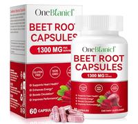 Beetroot Capsules, Rich in Vitamins & Minerals, Support Healthy Circulation and Boost Athletic Performance, Raw Beetroot Powder, Energy & Immune Spport, Non-GMO (1)