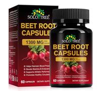 Beetroot Capsules, Rich in Vitamins & Minerals, Support Healthy Circulation and Boost Athletic Performance, Raw Beetroot Powder, Energy & Immune Spport, Non-GMO