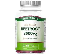 Beetroot Tablets 3000mg | High Strength Beetroot Supplement | 10:1 Extract | 60 Tablets | Vegan | Nature's Truth