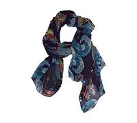 BEETTY Long Scarf Vintage Chinese Dragon Lightweight Large Soft Scarves Lady Shawl Chiffon Silk Wrap