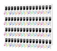 Beeveer Acrylic Key Board with No. Hooks Wall Mount Key Rack Holder Hanger Storage for Real Estate Offices Rentals Car Dealer Valet Parking Small Businesses (60 Hooks)