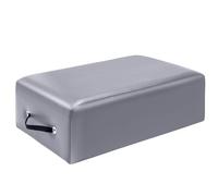Beeveer Pilates Sitting Box 26 x 15 x 9.5 Inch Pilates Reformer Box Accessories for Women Stamina Strength Balance Flexibility Home Gym Exercise Workout Equipment Supply for All Reformers(Gray)