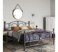 beeville metal double bed in bronze