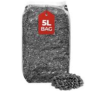 Beewarm Premium Wild Bird Food - Black Sunflower Seeds for Garden Birds - High Energy, Bird Feed (5L Bag, Black Sunflower Seeds)