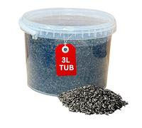 Beewarm Premium Wild Bird Food - Niger Seeds for Garden Birds - High Energy Wild Food, No Bird Feed For All Species (3L Tub, Niger Seeds)