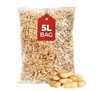 Beewarm Premium Wild Bird Food -Peanuts in Shell for Garden Birds - High Energy, Bird Feed (5L Bag, Peanuts in Shell)