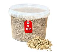 Beewarm Premium Wild Bird Food - Sunflower Hearts for Garden Birds - High Energy Wild Food, No Mess Bird Feed For All Species (3L Tub, Sunflower Heart)