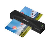 BEEWAY A4 Laminator, Laminating Machine Hot and Cold Options for Home Office School Use - Fast Warm Up, High Speed Laminating, Includes 30 A6 Laminating Pouches