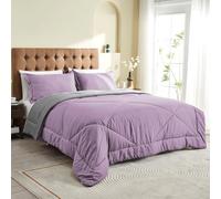 beeweed Summer Duvet Double Size, 4.5 Tog Down Alternative Comforter Set with 2 Shams, Reversible Coverless Duvet Microfiber Soft Bed Quilt for All Seasons, Machine Washable, 200x200cm