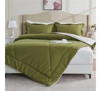 beeweed Summer Duvet Double Size, 4.5 Tog Down Alternative Comforter Set with 2 Shams, Reversible Coverless Duvet Microfiber Soft Bed Quilt for All Seasons, Machine Washable, 200x200cm