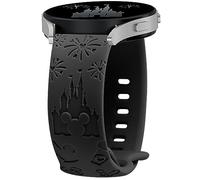 BEEXI Cartoon Engraved Straps Compatible with Samsung Galaxy Watch 7/6/4/5/Active 2 40mm 44mm Women, 20mm Silicone Sport for 6 Classic/5 Pro 45mm/Active 2/3 41mm/FE 40mm, Black