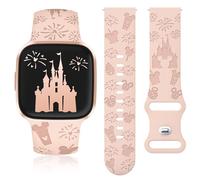 BEEXI Engraved Cartoon Strap Compatible with Fitbit Versa 2, Soft Silicone Replacement Wristband, Designer Fancy Summer WristStraps for Versa SE/Lite