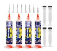BEEYUIHF No-Clean Soldering Flux Paste, Flux for Soldering, 10 mL Syringe Electronics Solder Paste Flux for PCB/IC/BGA/SMD/SMT/LED #9530 (4 Pack)
