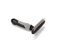 Beeztees Curry Comb Rotating Double Tines - Dog Care - Black/Grey - 16.5 x 10.5 x 3 cm