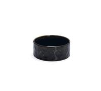 Beeztees DBL Dog Food Water Bowl, Ceramic, Black, 18cm, 1200ml
