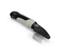 Beeztees Dematting Comb Dog Grooming Black/Grey Medium 19 x 5 x 2 cm