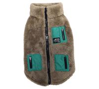 Beeztees Dog Coat Teddy Taupe For Small Dogs Soft Teddy Fabric Warm Protection