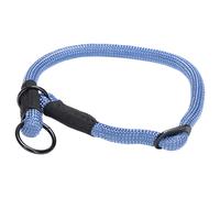 Beeztees Dog Collar Parinca Premium Nylon Blue Round Adjustable Slip Effect