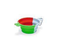 Beeztees Dog Food and Water Container Telescopic Green Silicone 15.5cm 750ml