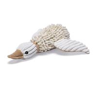 Beeztees Eco Duck Jago Fleece Dog Toy, 100% Recycled Beige