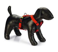 Beeztees Dog Y-Harness Parinca Premium Nylon Red With Safety Closure